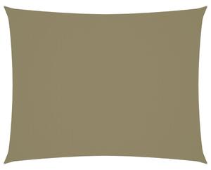 Solsegel oxfordtyg rektangulärt 2x3,5 m beige