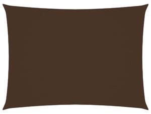 Solsegel oxfordtyg rektangulärt 2,5x3,5 m brun