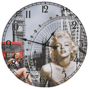 Väggklocka vintage Marilyn Monroe 60 cm