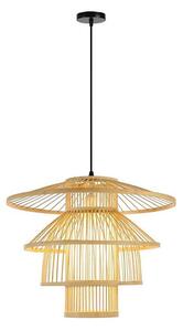 Immax 08255L - Ljuskrona med textilsladd PINCHOS 1xE27/40W/230V diameter 50 cm bambu