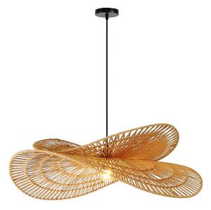 Immax 08266L - Ljuskrona med textilsladd MARIPOSA 1xE27/40W/230V diameter 80 cm jute