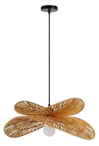 Immax 08265L - Ljuskrona med textilsladd MARIPOSA 1xE27/40W/230V diameter 50 cm jute