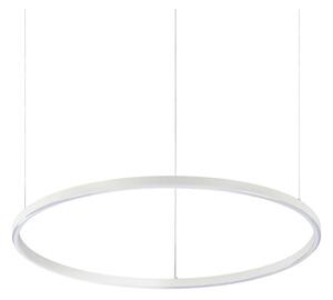 Ideal Lux - LED ljuskrona med textilsladd ORACLE SLIM LED/38W/230V 3000K diameter 70 cm vit