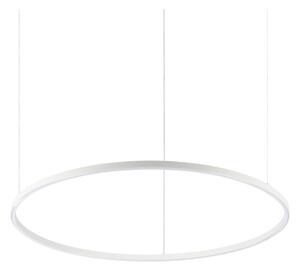 Ideal Lux - LED ljuskrona med textilsladd ORACLE SLIM LED/55W/230V 4000K diameter 90 cm vit