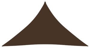Solsegel oxfordtyg trekantigt 2,5x2,5x3,5 m brun