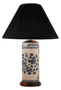 Rund plisserad lampskärm i svart - 35 cm ⌀