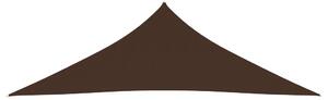 Solsegel oxfordtyg trekantigt 3,5x3,5x4,9 m brun
