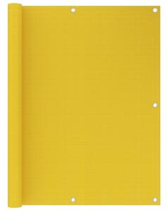 Balkongskärm gul 120x400 cm HDPE