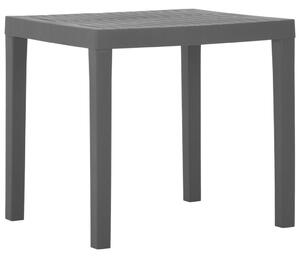 Trädgårdsbord grå 79x65x72 cm plast