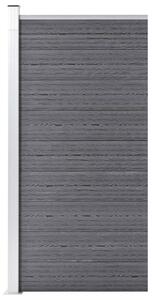 Staketpanel WPC 95x186 cm grå