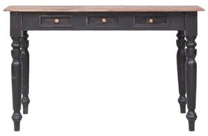 Skrivbord med 3 lådor 117x57x75 cm massiv mahogny