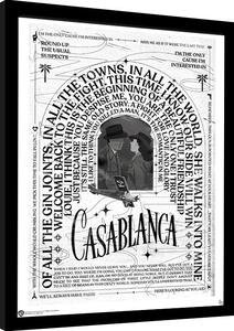Inramad poster Casablanca - Warner 100th