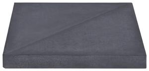 Viktplatta för parasoll svart granit fyrkantig 15 kg
