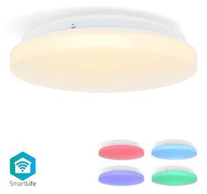 Nedis WIFILAC35WT - LED RGBW Ljusreglerad belysning LED/18W/230V 2700-6500K IP44 Wi-Fi