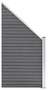 Staketpanel WPC 95x(105-180) cm grå