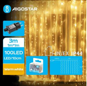 Aigostar - LED julkedja för utomhusbruk 100xLED/8 funktioner 4x1m IP44 varm vit