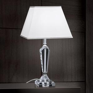 Orion LA 4-1201 - Bordslampa i kristall VERONIQUE 1xE27/60W/230V vit/krom