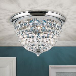 Orion DLU 1840/35-Vägglampa i kristall PLAFOND 3xE27/40W/230V diameter 35 cm krom