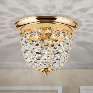 Orion DLU 1840/26-Vägglampa i kristall PLAFOND 1xE27/40W/230V diameter 26 cm guld