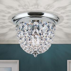 Orion DLU 1840/26-Vägglampa i kristall PLAFOND 1xE27/40W/230V diameter 26 cm krom