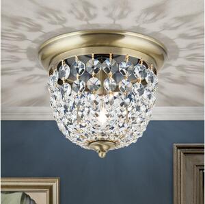 Orion DLU 1840/26-Vägglampa i kristall PLAFOND 1xE27/40W/230V diameter 26 cm brons