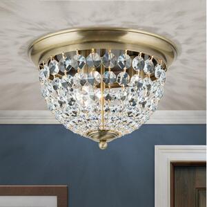 Orion DLU 1840/35-Vägglampa i kristall PLAFOND 3xE27/40W/230V diameter 35 cm brons