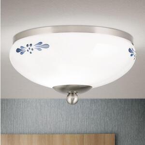 Orion DL 7-672 - Taklampa LANDHAUS 1xE27/60W/230V diameter 21 cm krom/vit