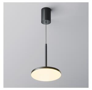 Maytoni P076PL-L12W3K-B - LED ljuskrona med textilsladd PLATO LED/12W/230V 3000K svart