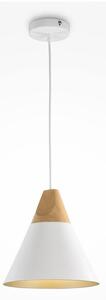 Maytoni P359-PL-01-W -Ljuskrona med textilsladd BICONES 1xE27/60W/230V diameter 22cm vit/beige