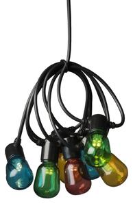 KONSTSMIDE Partylampor med 20 ovala lampor flerfärgade