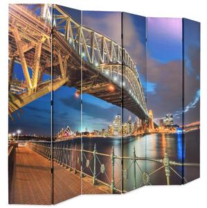 Hopfällbar rumsavdelare Sydney Harbour Bridge 228x170 cm