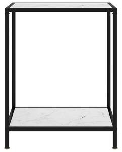 Konsolbord vit 60x35x75 cm härdat glas