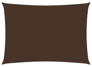 Solsegel oxfordtyg rektangulärt 2x4,5 m brun