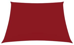 Solsegel oxfordtyg fyrkantigt 6x6 m röd