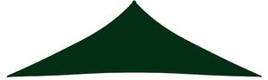 Solsegel Oxfordtyg trekantigt 3,5x3,5x4,9 m mörkgrön