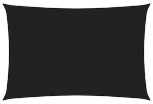 Solsegel oxfordtyg rektangulärt 2x4,5 m svart