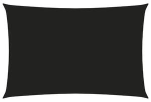 Solsegel oxfordtyg rektangulärt 4x6 m svart