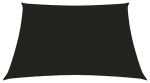 Solsegel oxfordtyg fyrkantigt 4x4 m svart