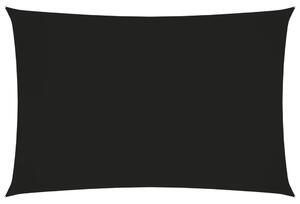 Solsegel oxfordtyg rektangulärt 2,5x4,5 m svart