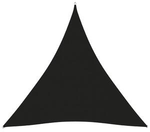 Solsegel oxfordtyg trekantigt 3,6x3,6x3,6 m svart