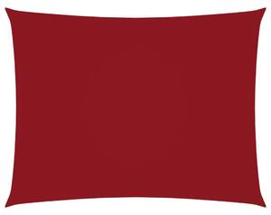 Solsegel oxfordtyg rektangulärt 2,5x3,5 m röd