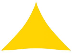 Solsegel Oxfordtyg trekantigt 4,5x4,5x4,5 m gul