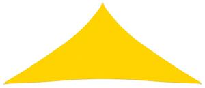 Solsegel Oxfordtyg trekantigt 4,5x4,5x4,5 m gul