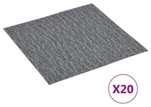 Självhäftande golvplankor 20 st PVC 1,86 m² grå