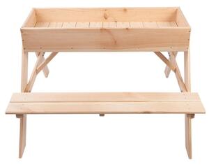 Esschert Design 2-i-1 Picknickbord/sandlåda