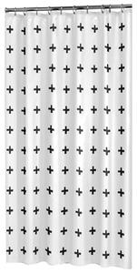 Sealskin Duschdraperi Signes 180x200 cm svart och vit