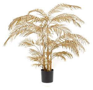 Emerald Konstväxt Areca-palmträd 145 cm guld