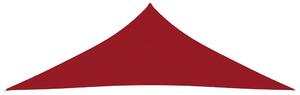 Solsegel oxfordtyg trekantigt 4x4x5,8 m röd