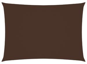 Solsegel oxfordtyg rektangulärt 3,5x4,5 m brun