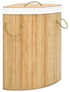 Tvättkorg för hörn bambu 60 L